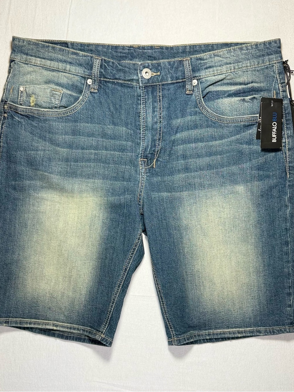Buffalo David Bitton Faded Blue Men's Denim Shorts